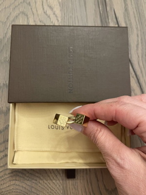 Louis Vuitton Double Cube Ring, gold-tone metal, size 53-54