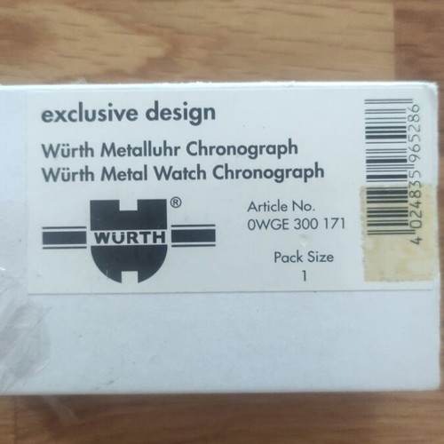Wurth watch new, silver color