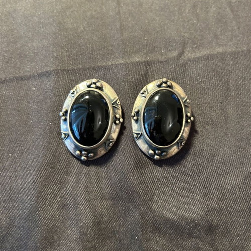 Vintage 925 silver set bracelet and clip-on earrings used