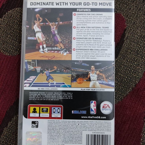 NBA Live 08 PSP used in excellent condition, complete