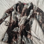 On Line cardigan brown, like new, size small
