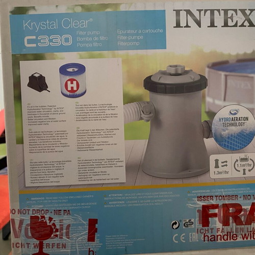 Pool filter pump C330 new with 3 type H replacements