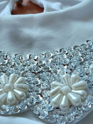 Italian dress, white, size M