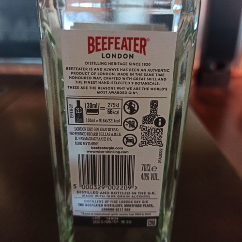 Beefeater London Dry Gin new sealed