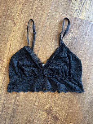Stradivarius bralette black lace like new