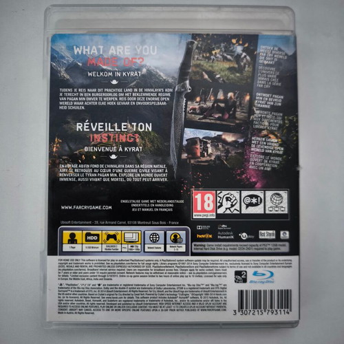Far Cry 4 PS3 game limited edition, like new