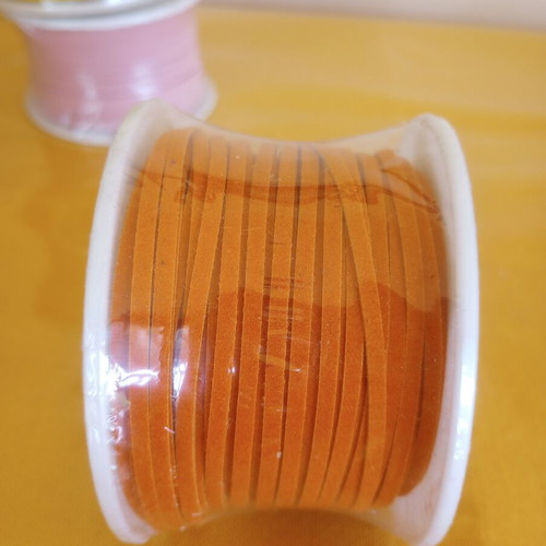 Suede Cord Ribbon Set 4 Pieces 50m New