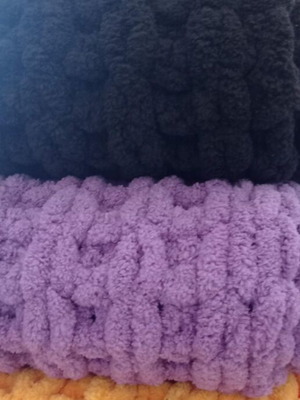 Handmade Alize Puffy double blanket hypoallergenic made to order