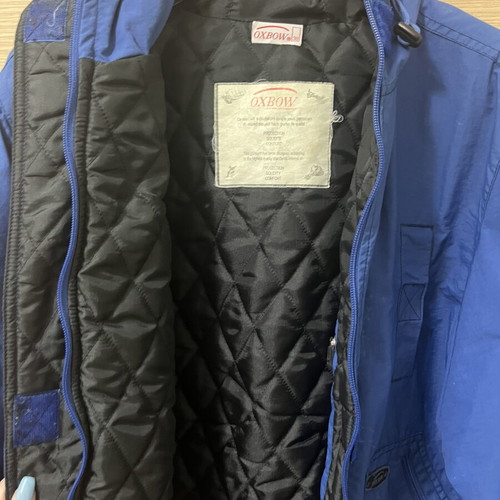 Oxbow Blue Jacket with Inner Lining like new unisex