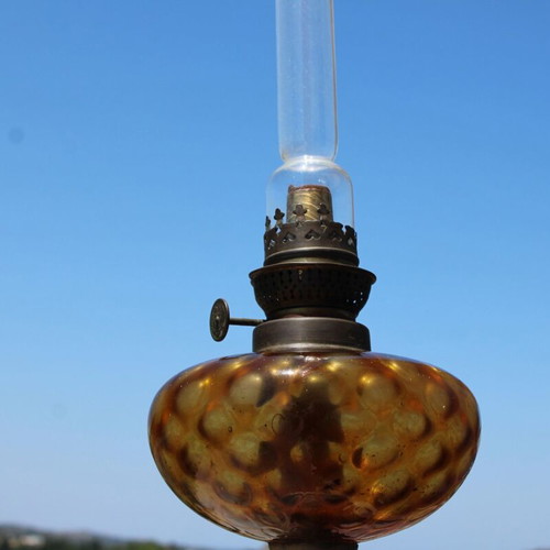 French oil lamp used, from 1900, family heirloom