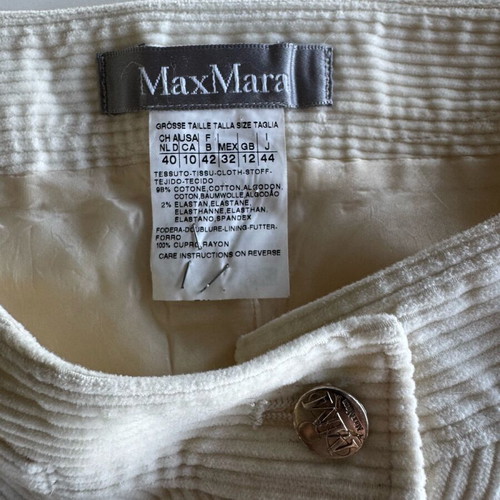 Max Mara white skirt used, size 42