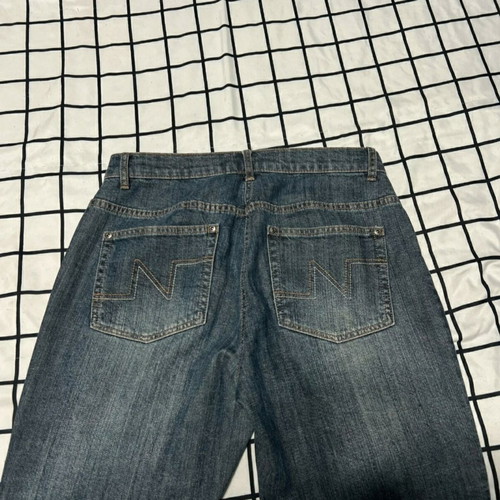 Y2K Vintage Noric Wide-Leg Bootcut Jeans Navy, new