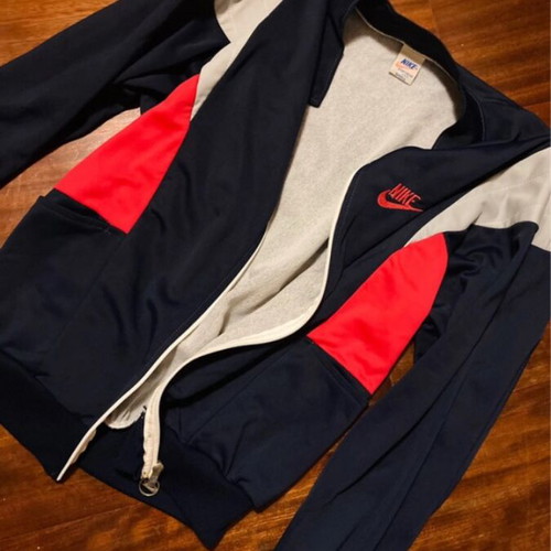 Nike vintage authentic track jacket size S used, gray blue red