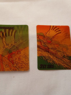 3D Chipicao cards used, blue series, set of 2