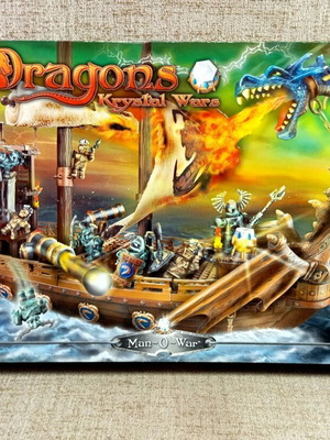 Mega Bloks Dragons Krystal Wars Man-O-War Warship 2003
