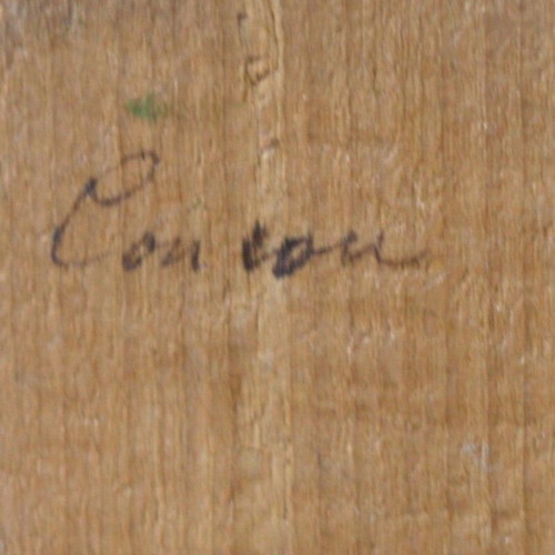 Pair of Antique Oil Paintings on Wooden Panels used, c. 1890–1910