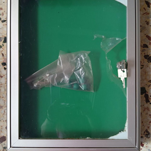 Aluminum Notice Board set of 2 new, 37x29 cm