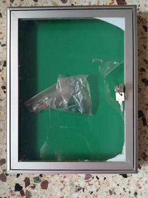 Aluminum Notice Board set of 2 new, 37x29 cm