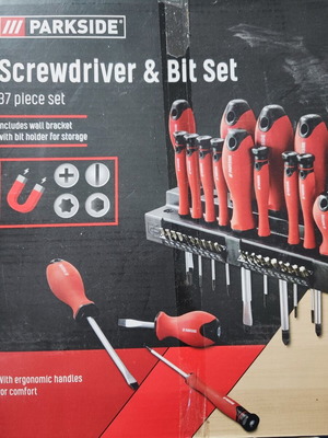 Parkside screwdriver set 37 pieces new