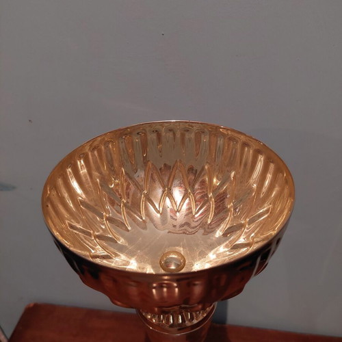 Trophy cup like new with metal, plastic, and marble parts