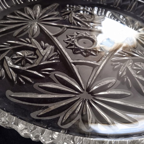 Bohemia Crystal Round Serving Platter 30 cm like new