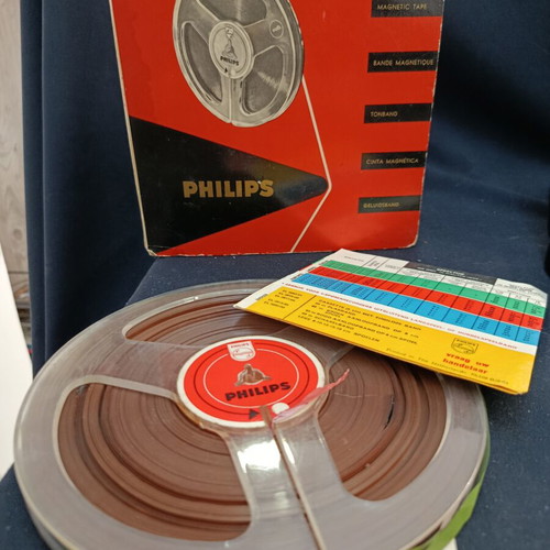 Phillips 7-Inch Empty Audio Tape 60s-70s Like New, 540 Meters