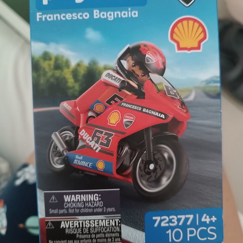 Playmobil Shell Francesco Bagnaia toy sealed, like new