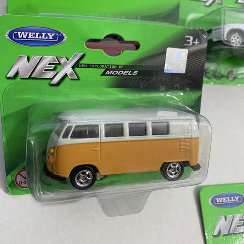 Welly toy car collection 1:64 scale, 9 pieces including Audi TT, R8, Pagani Huayra, BMW X5, VW T1, Beetle, Mazda MX5