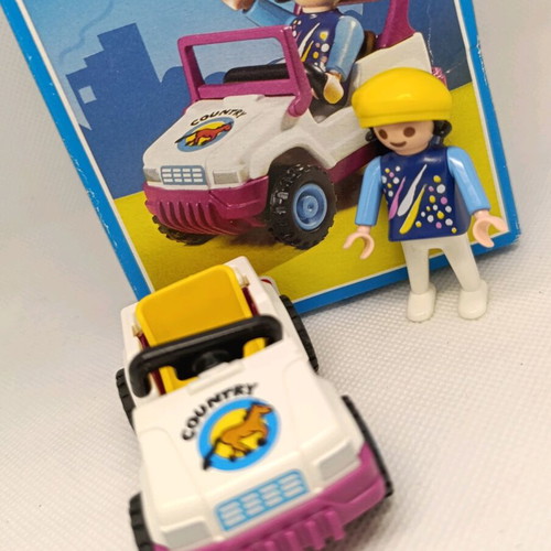 Playmobil 3067 child with toy car like new, open box