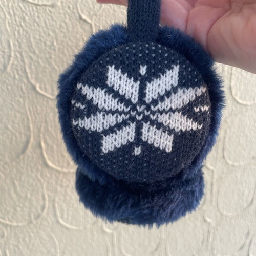 Ear protectors used, blue shade with wear on one side