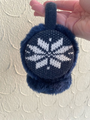 Ear protectors used, blue shade with wear on one side