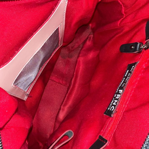 FRNC leather backpack used with pouch