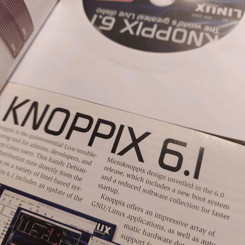 Linux magazine UK 2009 like new with Knoppix CD