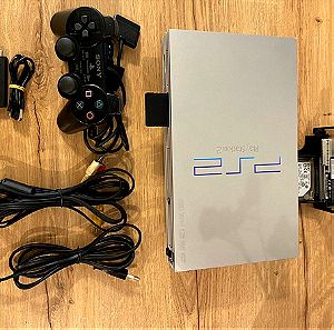 PlayStation 2 silver 300 παιχνίδια 1tb edition