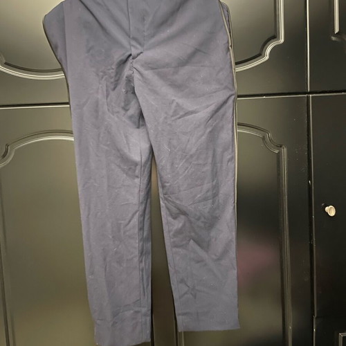 H&M Suit Pants Dark Blue with Black Satin Stripe