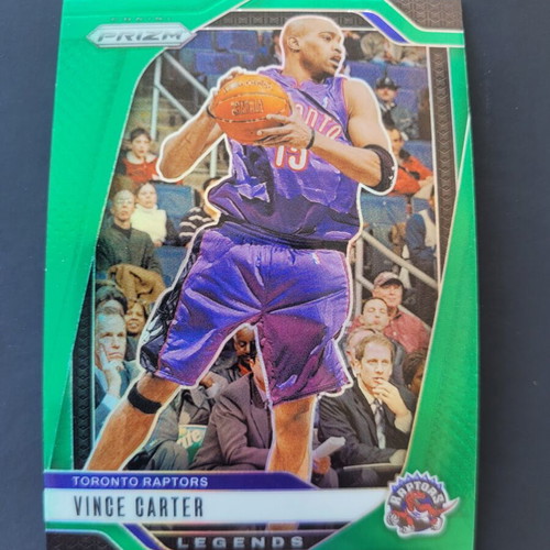 Vince Carter Raptors 2024-25 Panini Prizm Basketball Card Prizms Green like new
