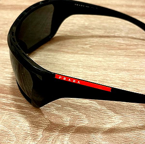ORIGINAL PRADA Y2K VINTAGE SHIELD VISOR BLACK ΓΥΑΛΙΑ ΗΛΙΟΥ