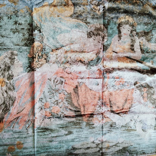 Handmade wall tapestry used, 60 years old, 163x100 cm