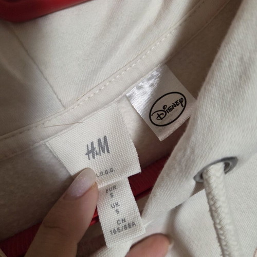 H&M cream hoodie small, like new