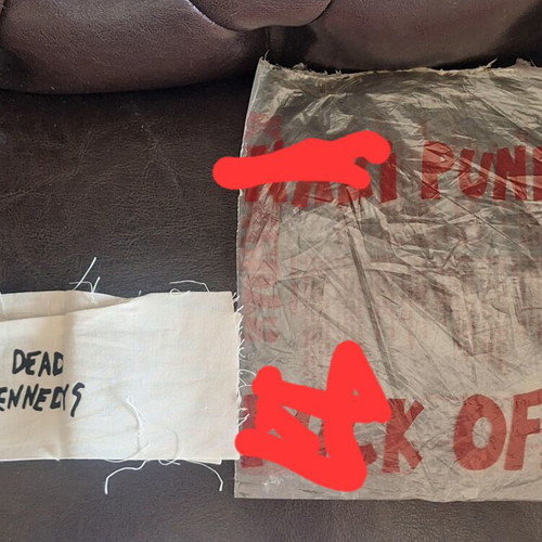 Dead Kennedys N.P.F.O. 7" vinyl like new with original fabric armband