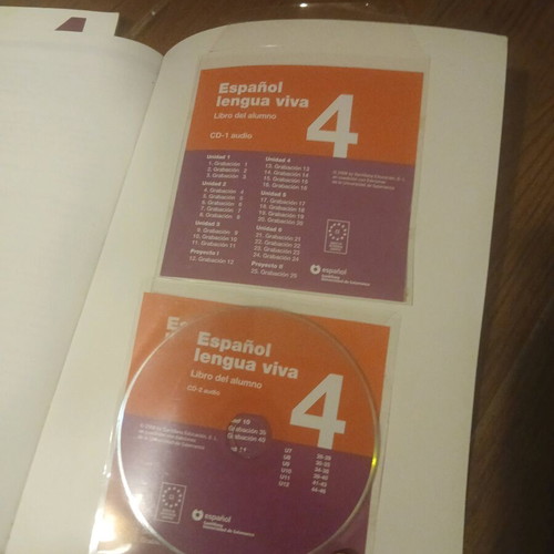 Spanish learning books used, Espanol language viva no 4 set of 2