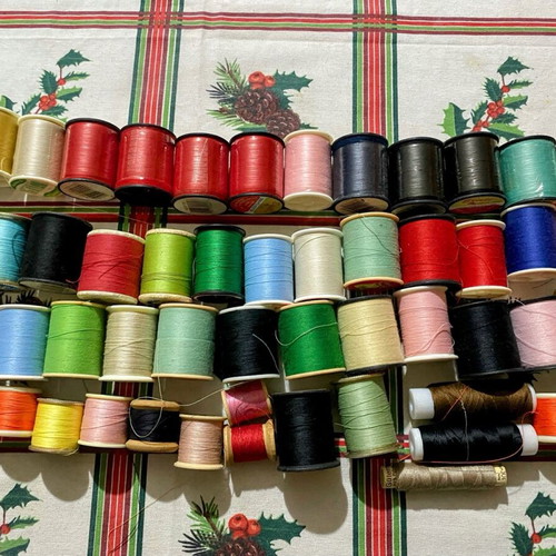Colorful thread spools pack of 62 like new
