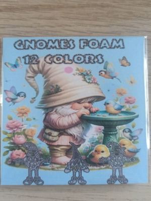 Gnomes pink foam design new, set of 3 pieces