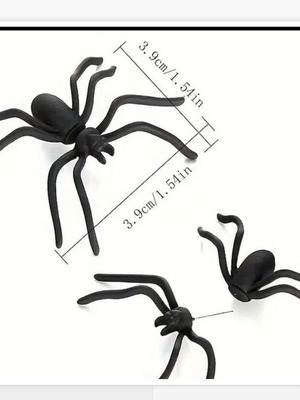 Spider earring new, black, gothic style