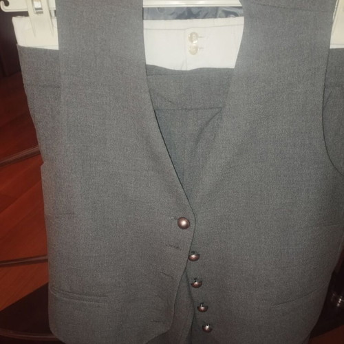 Pull & Bear gray vest and pants set like new