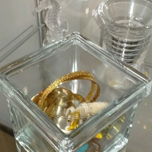 Multipurpose glass vintage container like new