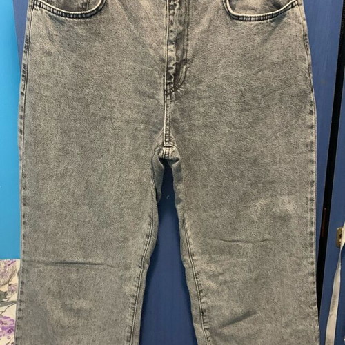 Jean wide leg gray like new, size L