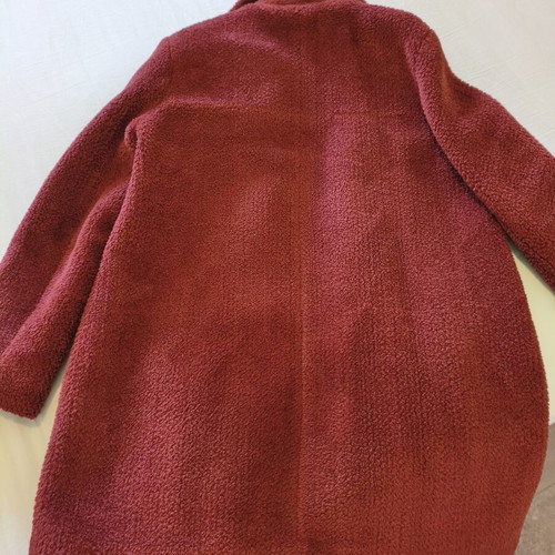 Teddy coat Esmara by Heidi Klum Large used, bordeaux