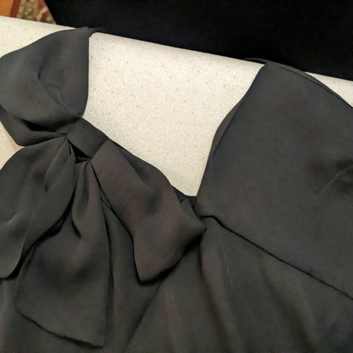 Sisley top like new, black, backless and semi-transparent