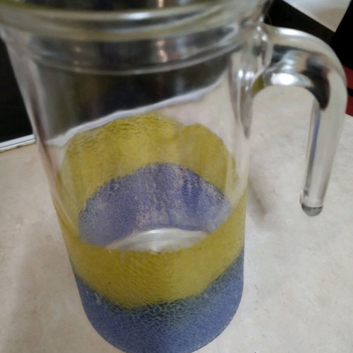 Nounou glass pitcher and storage jar like new